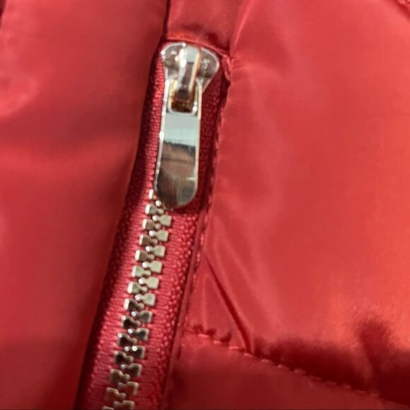 CI Sono Los Angeles Burnt Orange Quilted Puffer Jacket Size Small - Picture 10 of 12